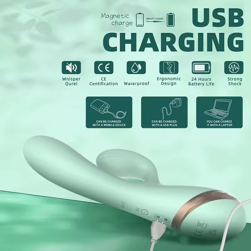 Loveangels Inflatable Rabbit Vibrator charging