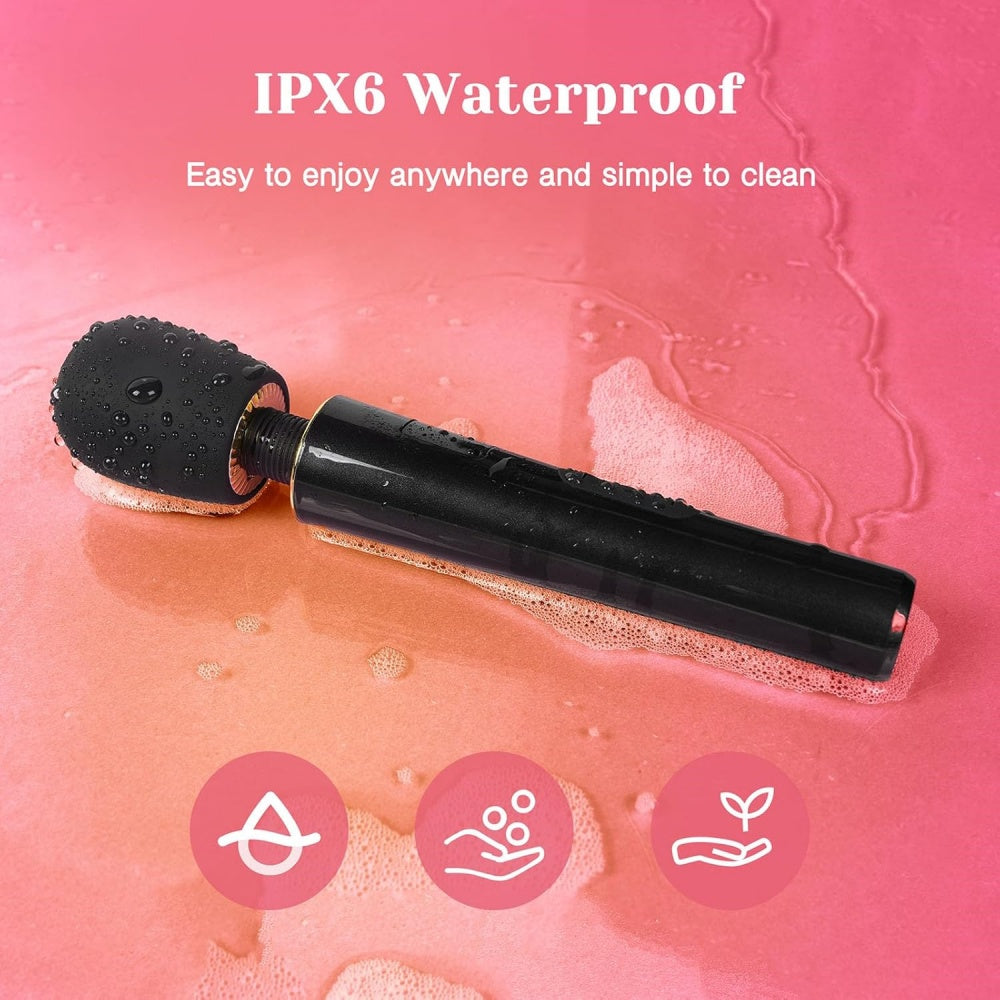 Loveangels LED Display 9 Speed Silicone Wand Waterpoof