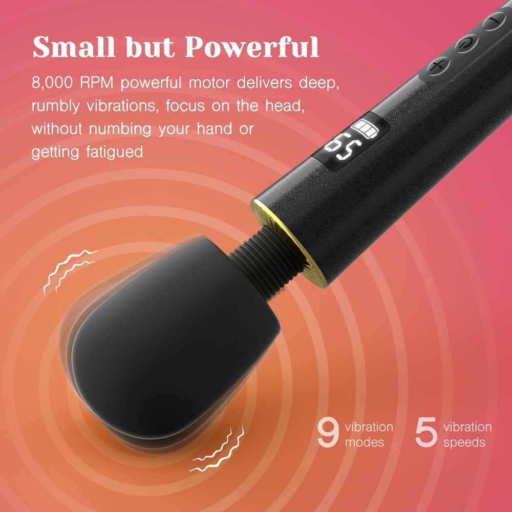 Loveangels LED Display 9 Speed Silicone Wand Speeds