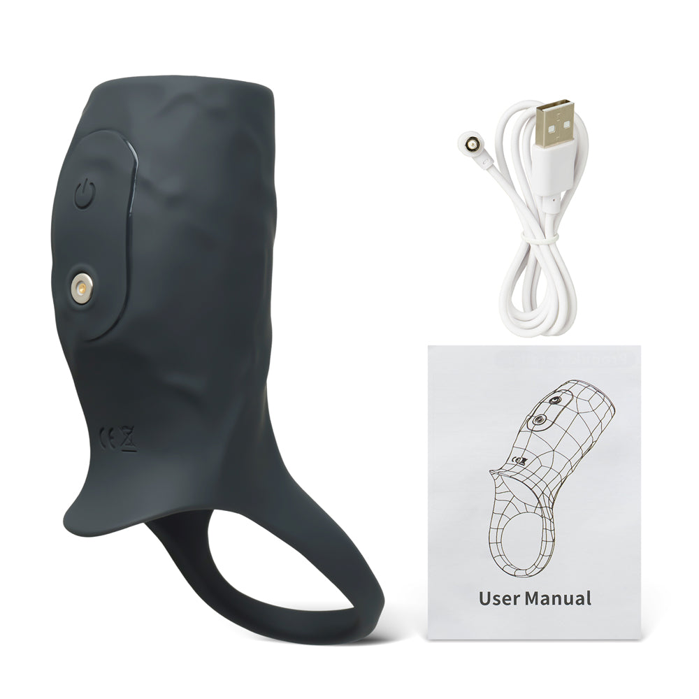 Loveangels Long Vibrating Double Ring with charger and manual