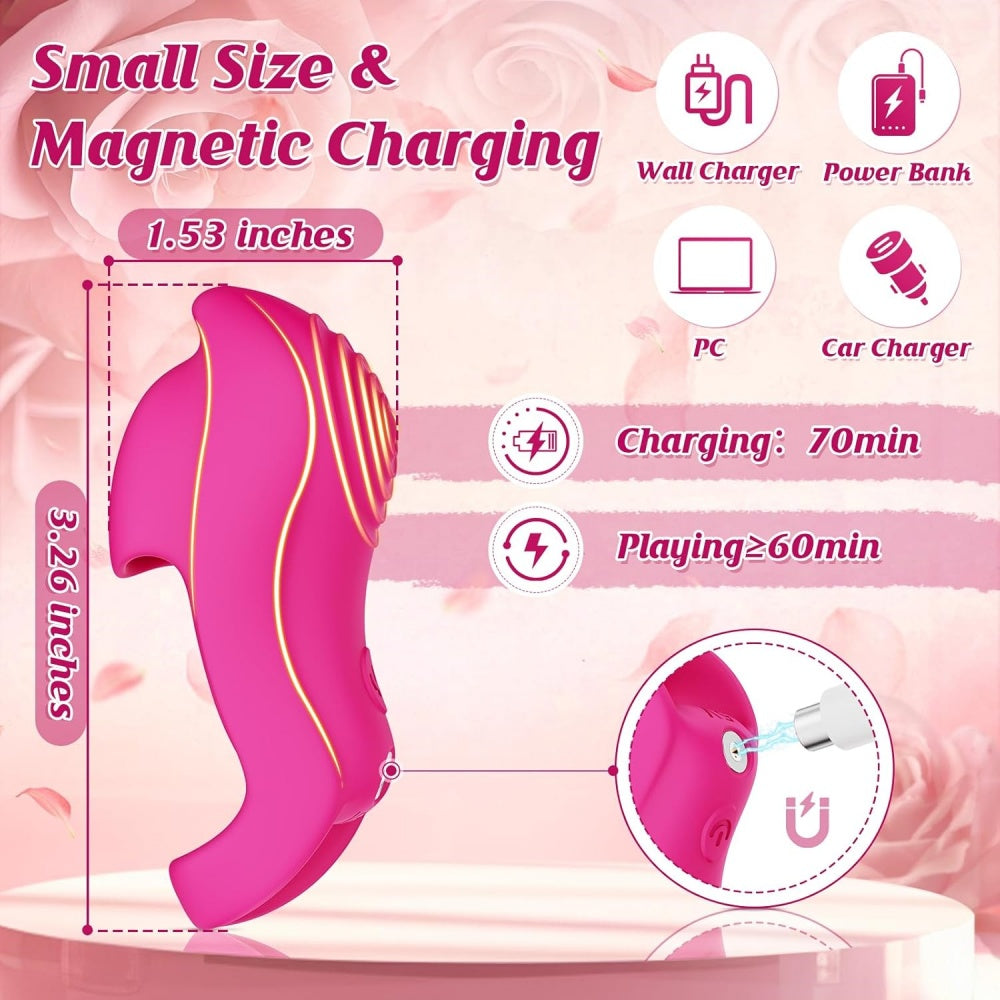 Loveangels Magenta App Controlled Finger Vibe size and charge