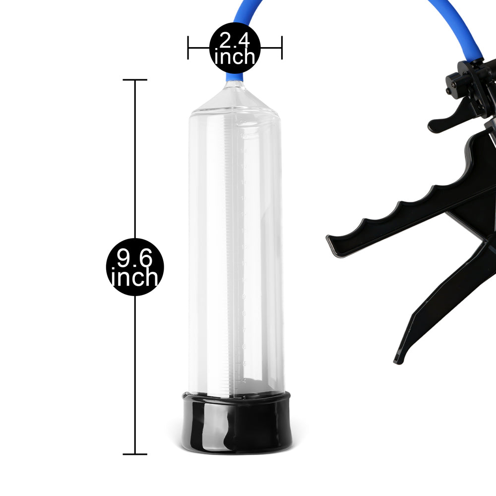 Loveangels Plastic Pistol Pump with Gauge & Safety Release Valve Measurements