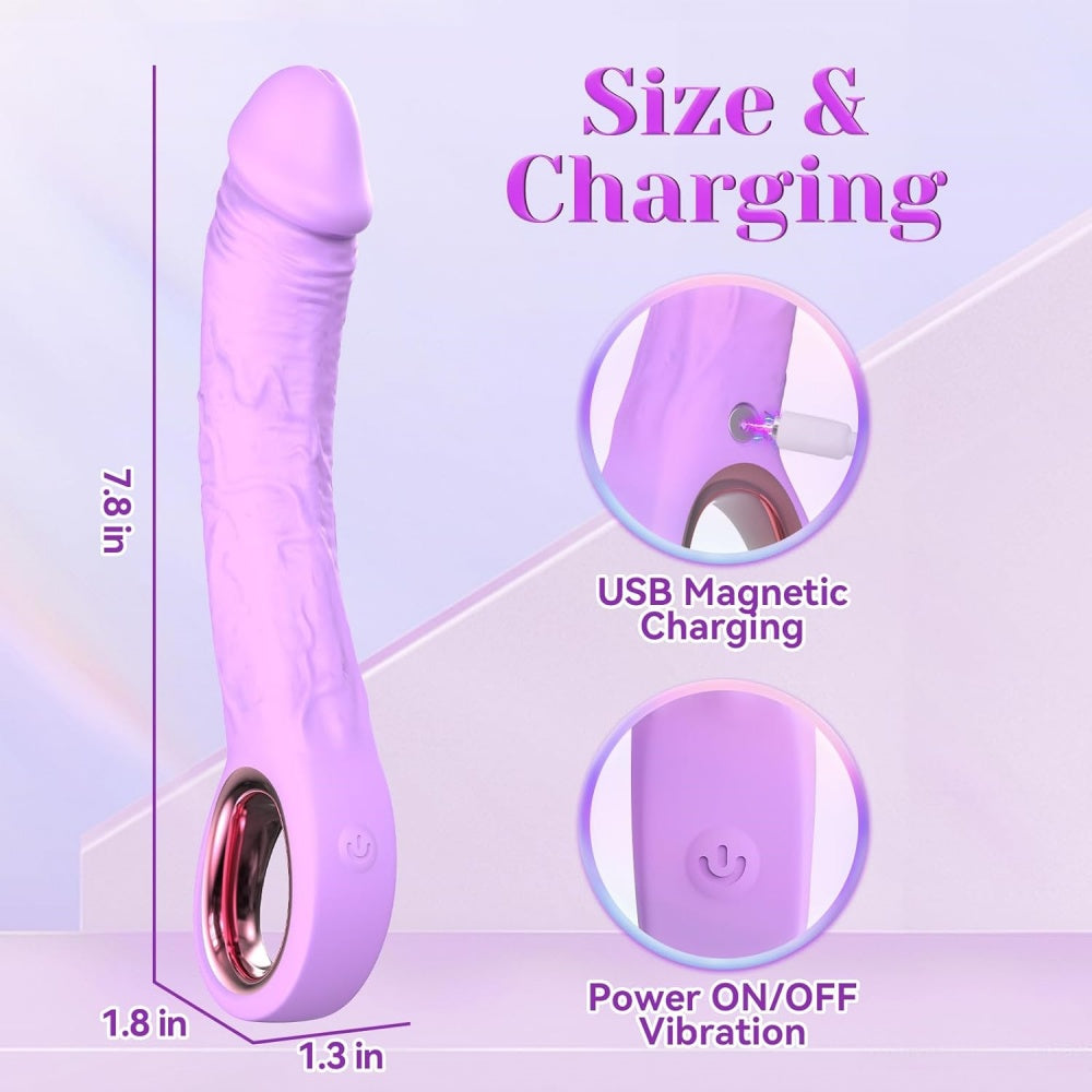 Loveangels Purple Stiffy With Handle Charging