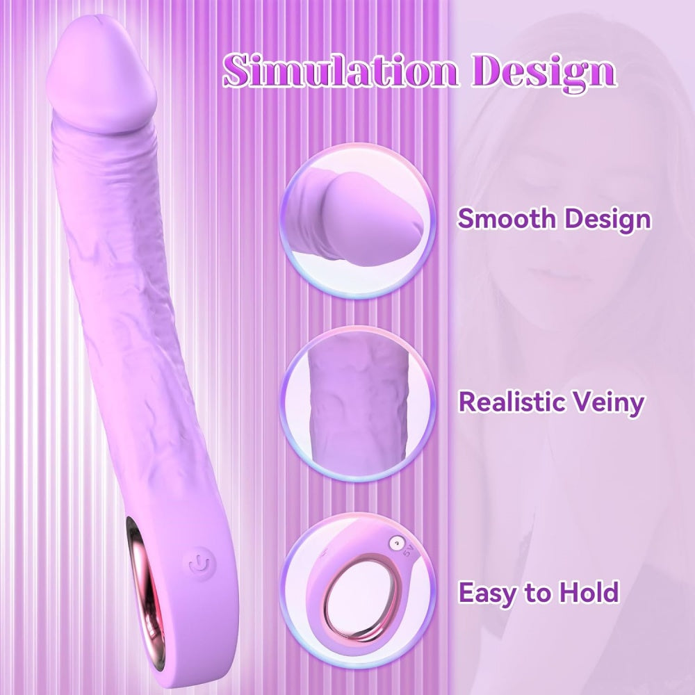Loveangels Purple Stiffy With Handle Stimulating Design