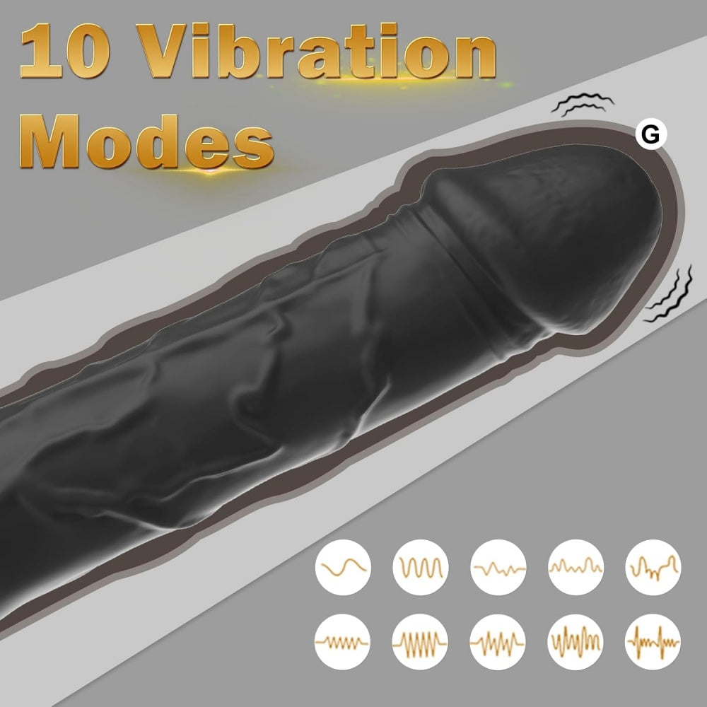Loveangels Rechargeable Black Stiffy 7.1" Modes