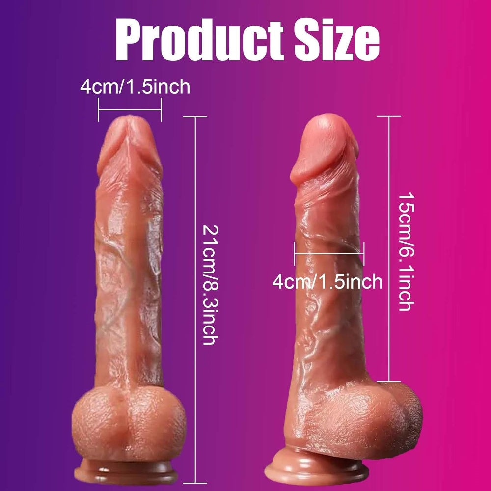 Loveangels Remote Control 8.7" Dildo With Vibration, Thrusting, Rotation And Heating size