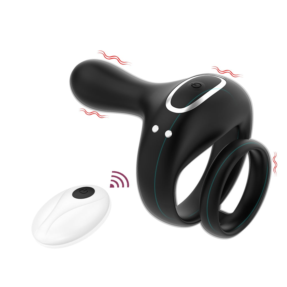 Loveangels Remote Control Vibrating Double Ring
