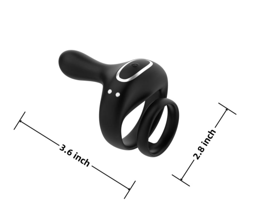 Loveangels Remote Control Vibrating Double Ring size