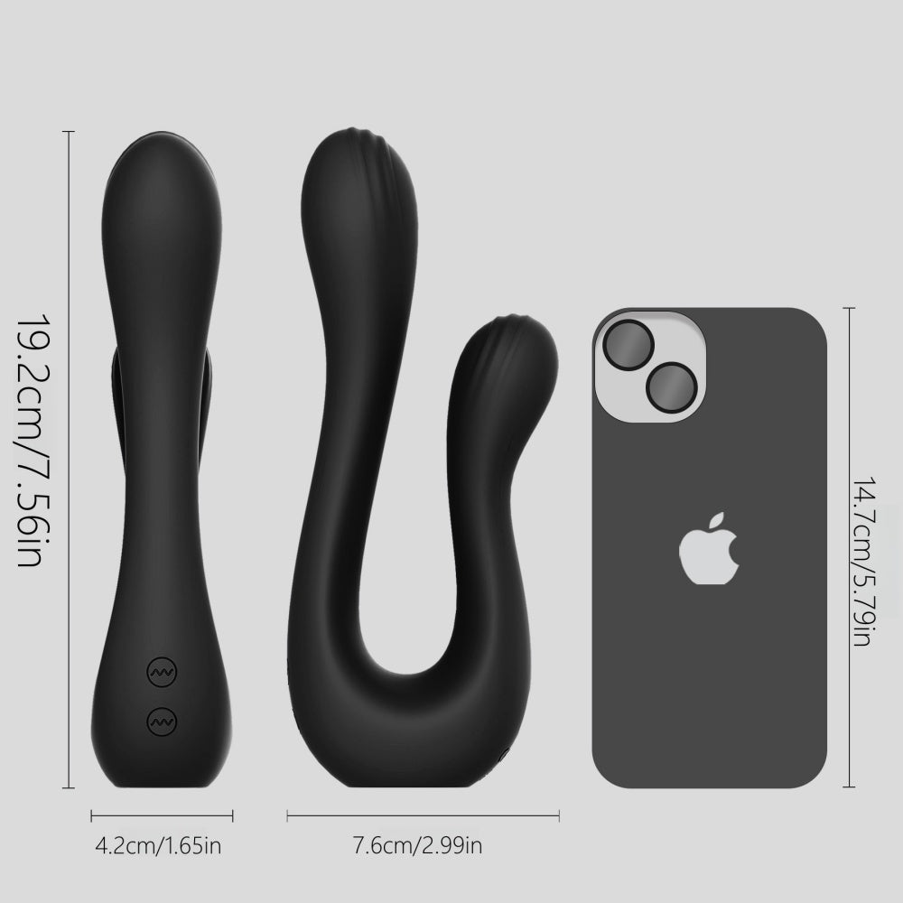Loveangels Sleek Duo Vibrator Size