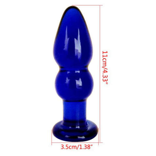 Loveangels Tempered Glass 4.5Inch Anal Plug With Base size
