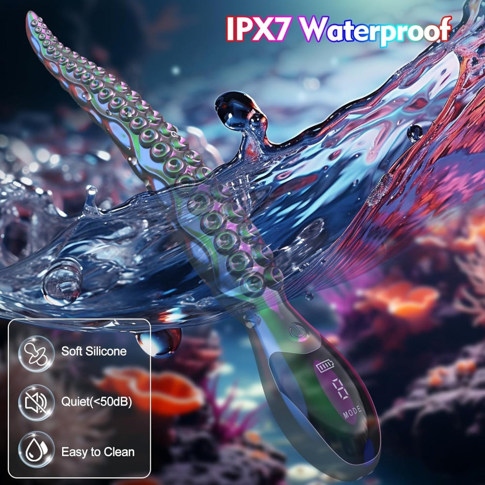 Loveangels Vibrating Monster Dildo Tentacle With LED Display Waterproof