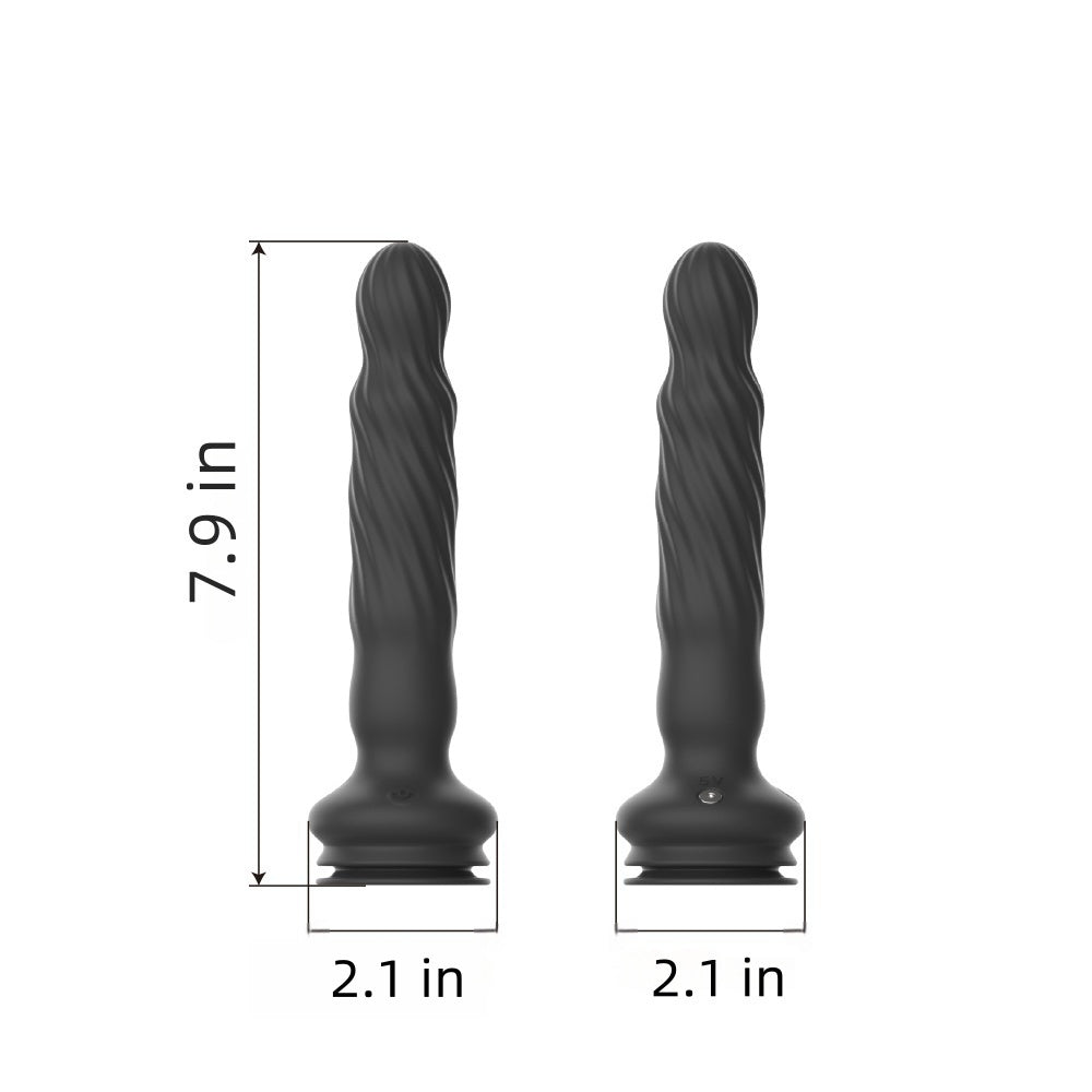 Loveangels Wriggling Prostate Vibrator With Remote Control Sizing
