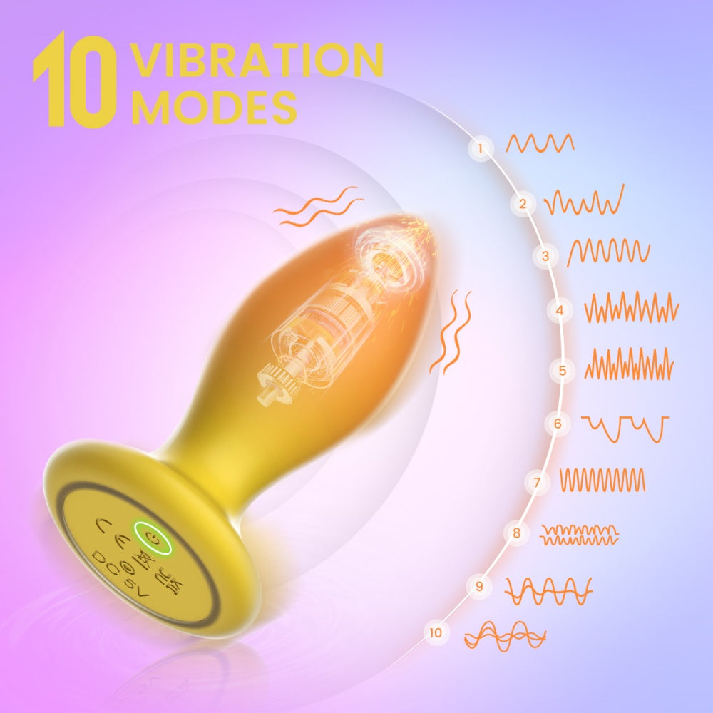 Loveangels Sunrise Vibrating Butt Plug With Remote