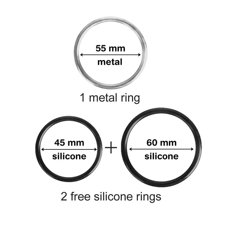 Max & Co Alex Adjustable Strap On Harness rings