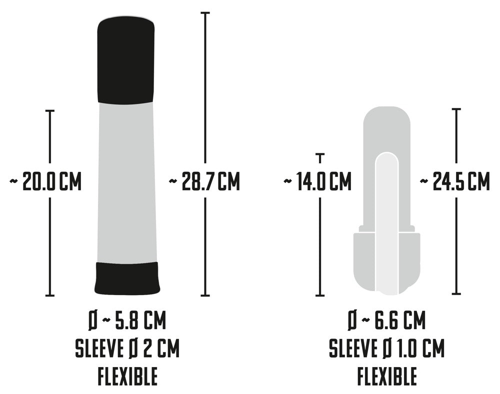Mr Boner Automatic Masturbation Pump sizes