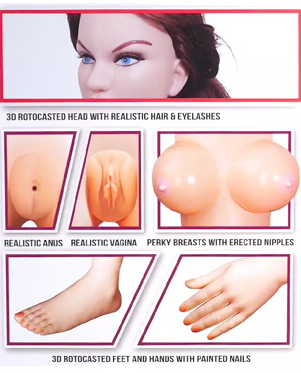 NMC Inflatable Doll Extravaganza Suzie Carina features