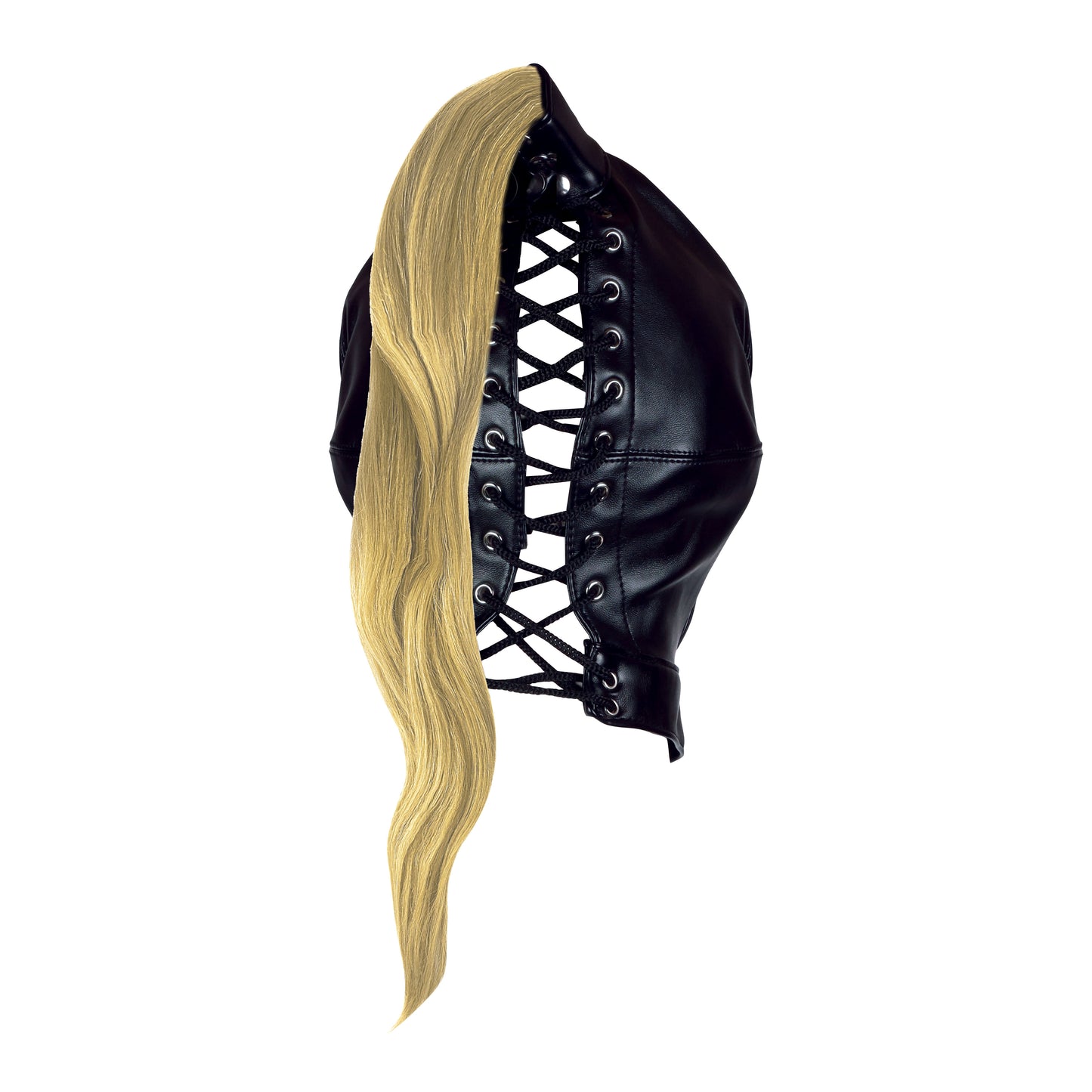 Ouch! Xtreme Mask with Blonde Ponytail back