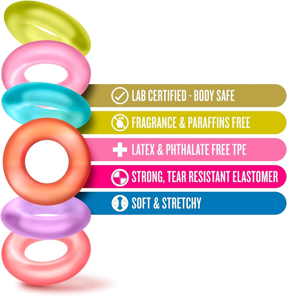 Play With Me King Of The Cock Ring 6pk features