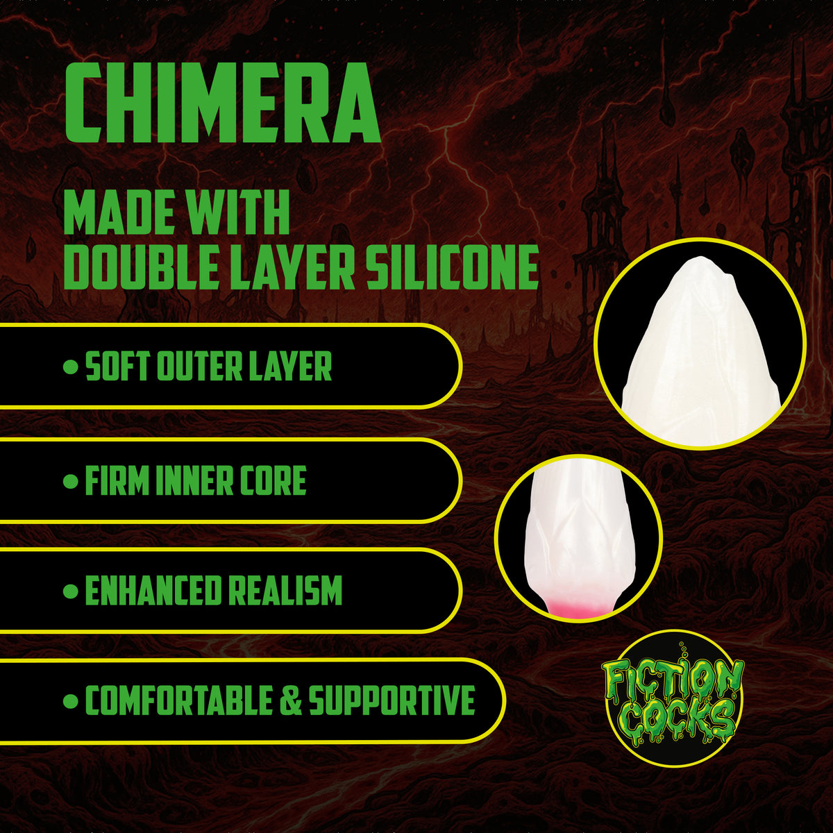 Fiction Cocks Chimera Silicone Anal Plug