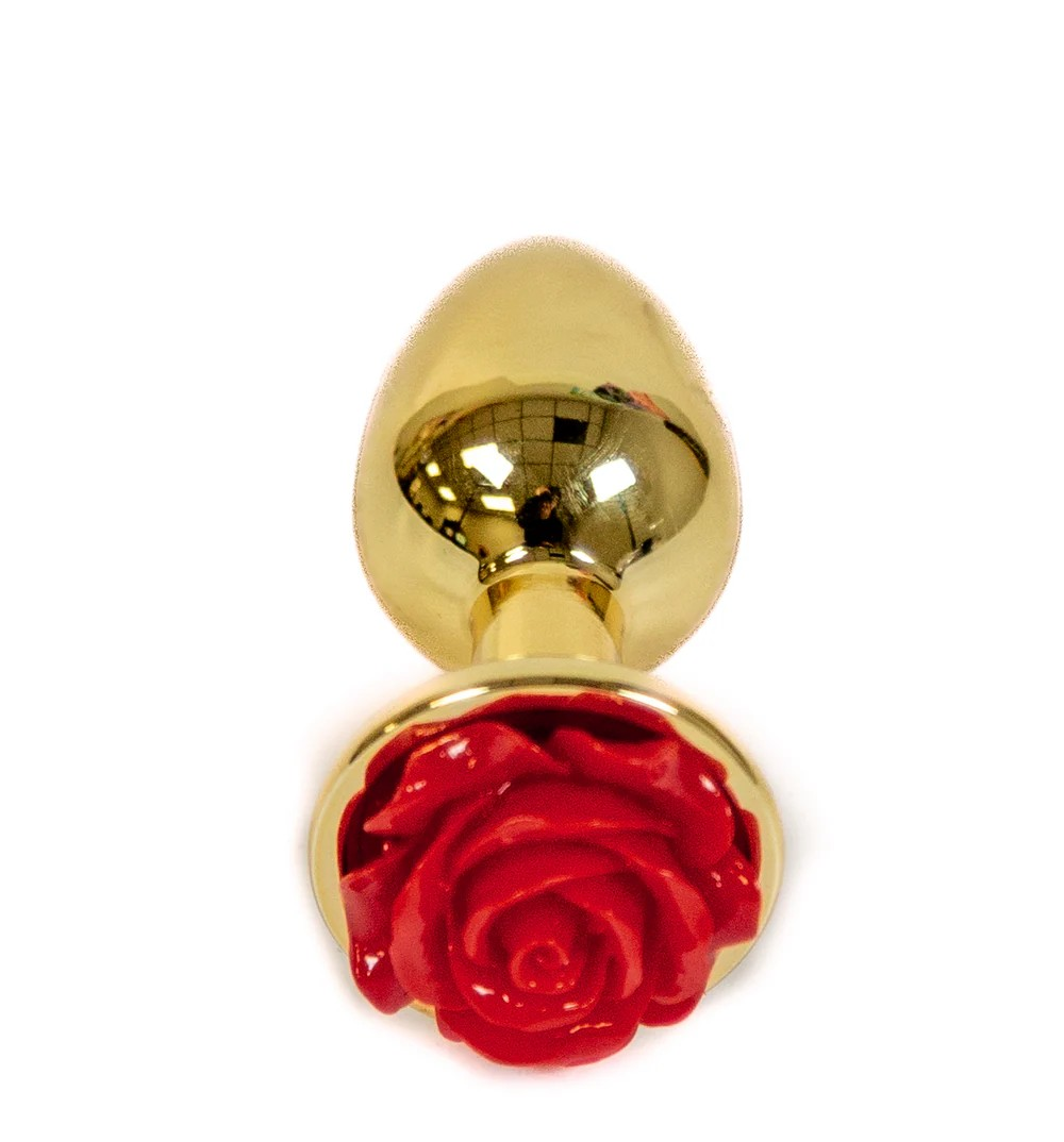 Rear Assets Red Rose Butt Plug