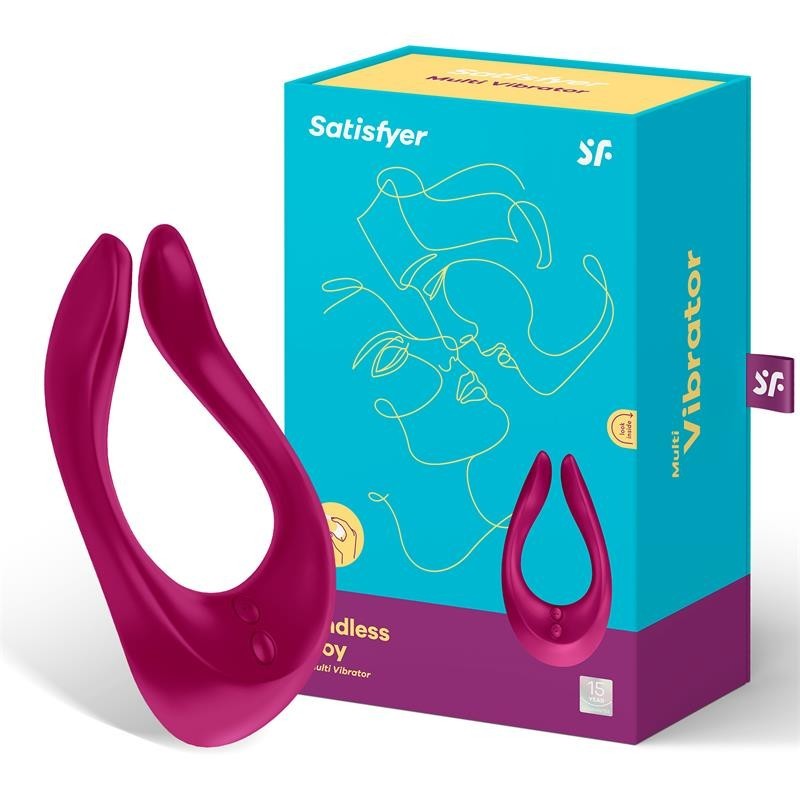 Satisfyer Endless Joy Couples Multi Vibrator wine with box