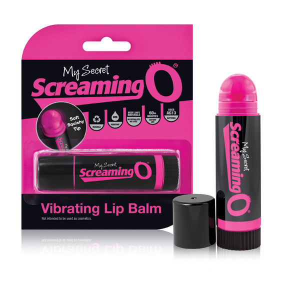 Screaming O Vibrating Lip Balm with packaging