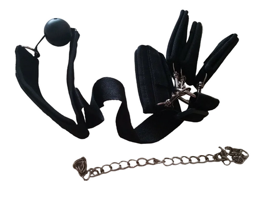 Loveangels Bondage Gag With 4 Cuffs