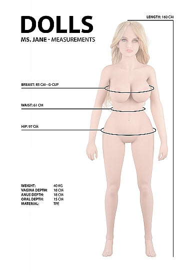 Shots Jane - Realistic Sex Doll sizes
