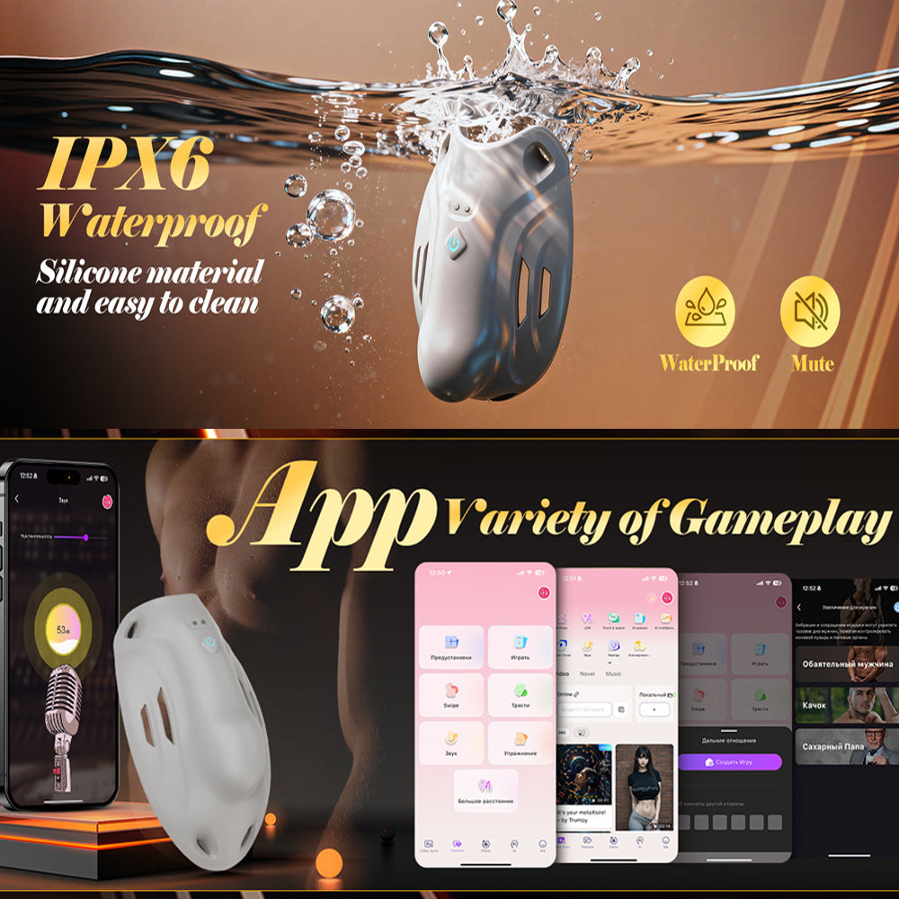 Loveangels Vibrating Chastity Cage With App Control