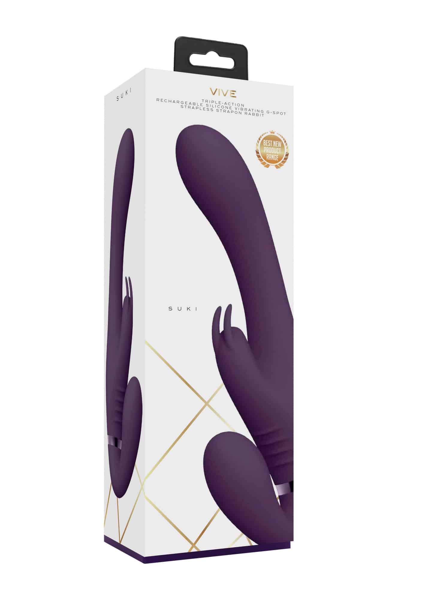 Vive Suki - Vibrating Strapless Strap-on Rabbit Box