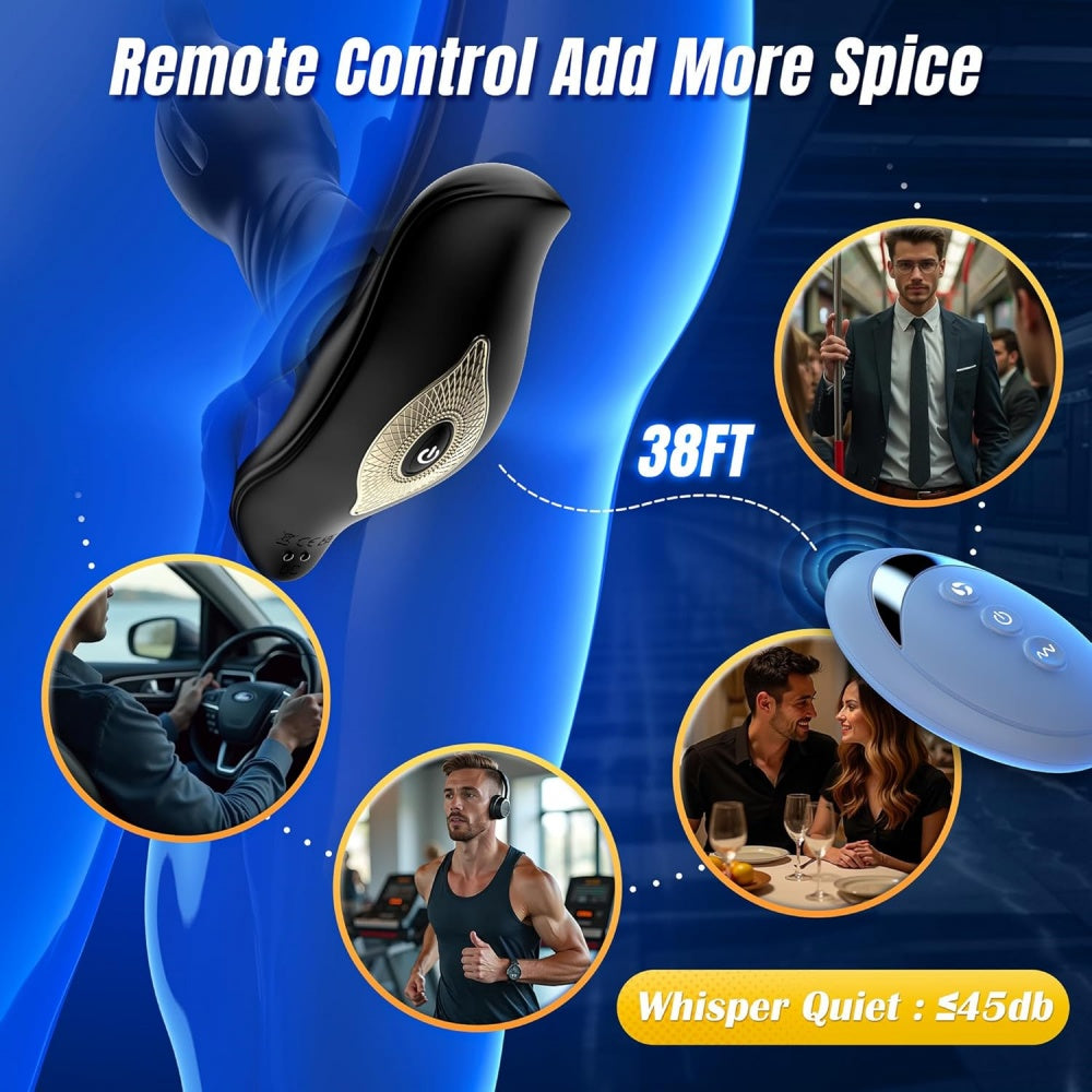 Loveangels App And Remote Control Thrusting Tulip Anal Plug With Flapping And Tension Shock