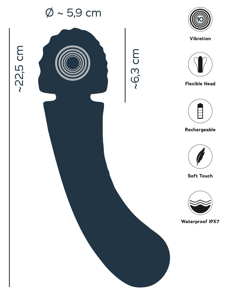 You2Toys Oh! Wand Vibrator size