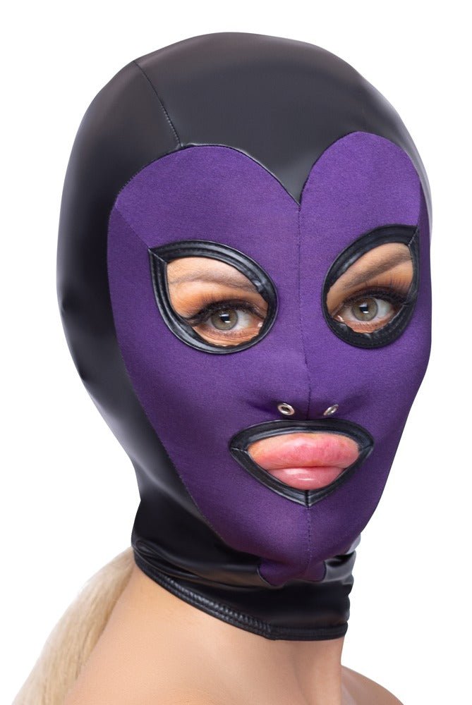 Bad Kitty Purple Head Mask - Loveangels