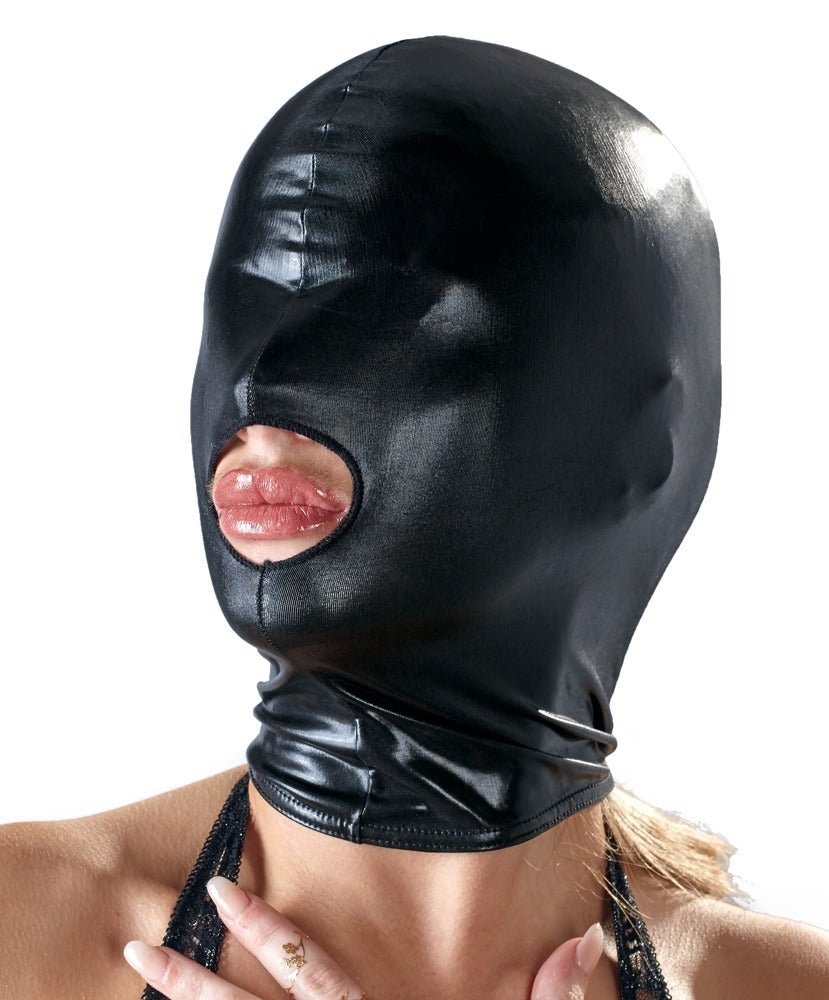Bad Kitty Wet Look Fetish Head Mask - Loveangels