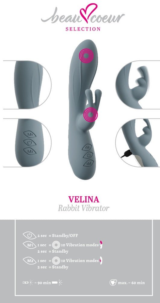 Beau Couer VELINA Rabbit Vibrator - Loveangels