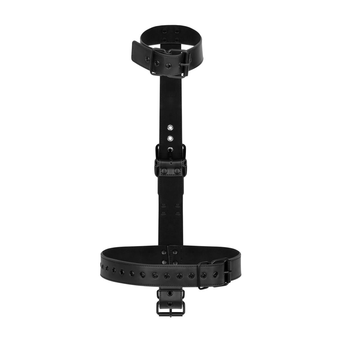 Bedroom Fantasies Collar With Body Restraining Wrist Cuffs - Loveangels