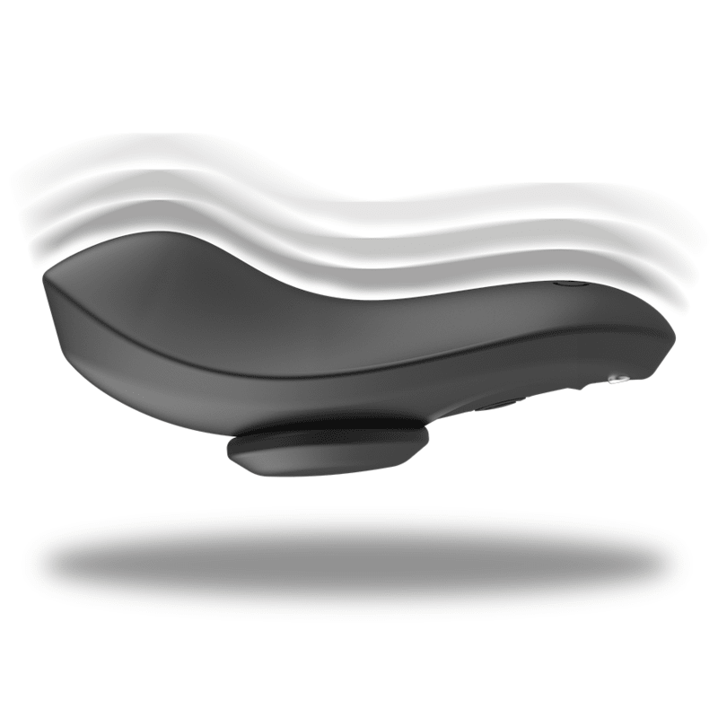 Black & Silver Preston Panty Vibrator With Remote - Loveangels