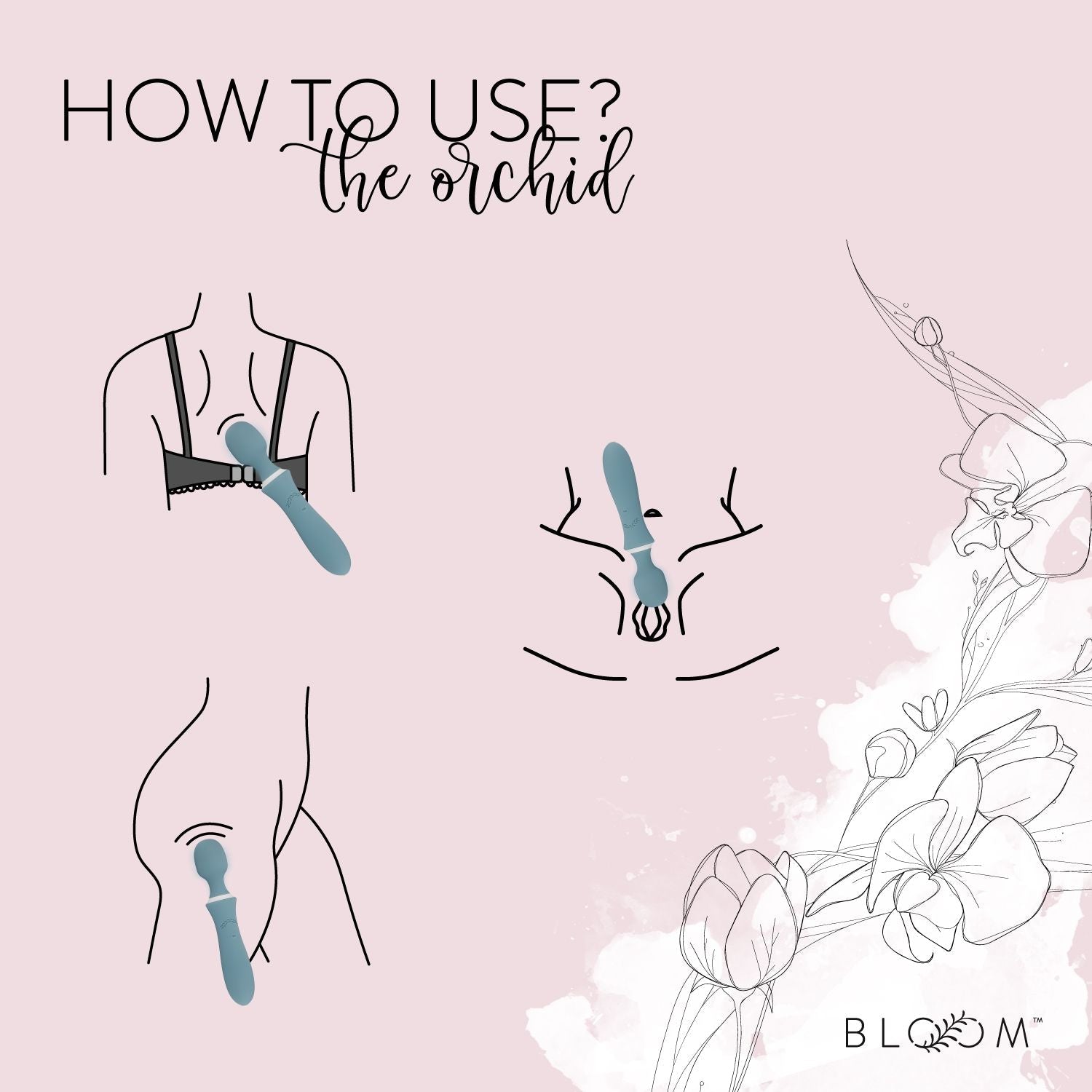 Bloom The Orchid Wand Vibrator - Loveangels