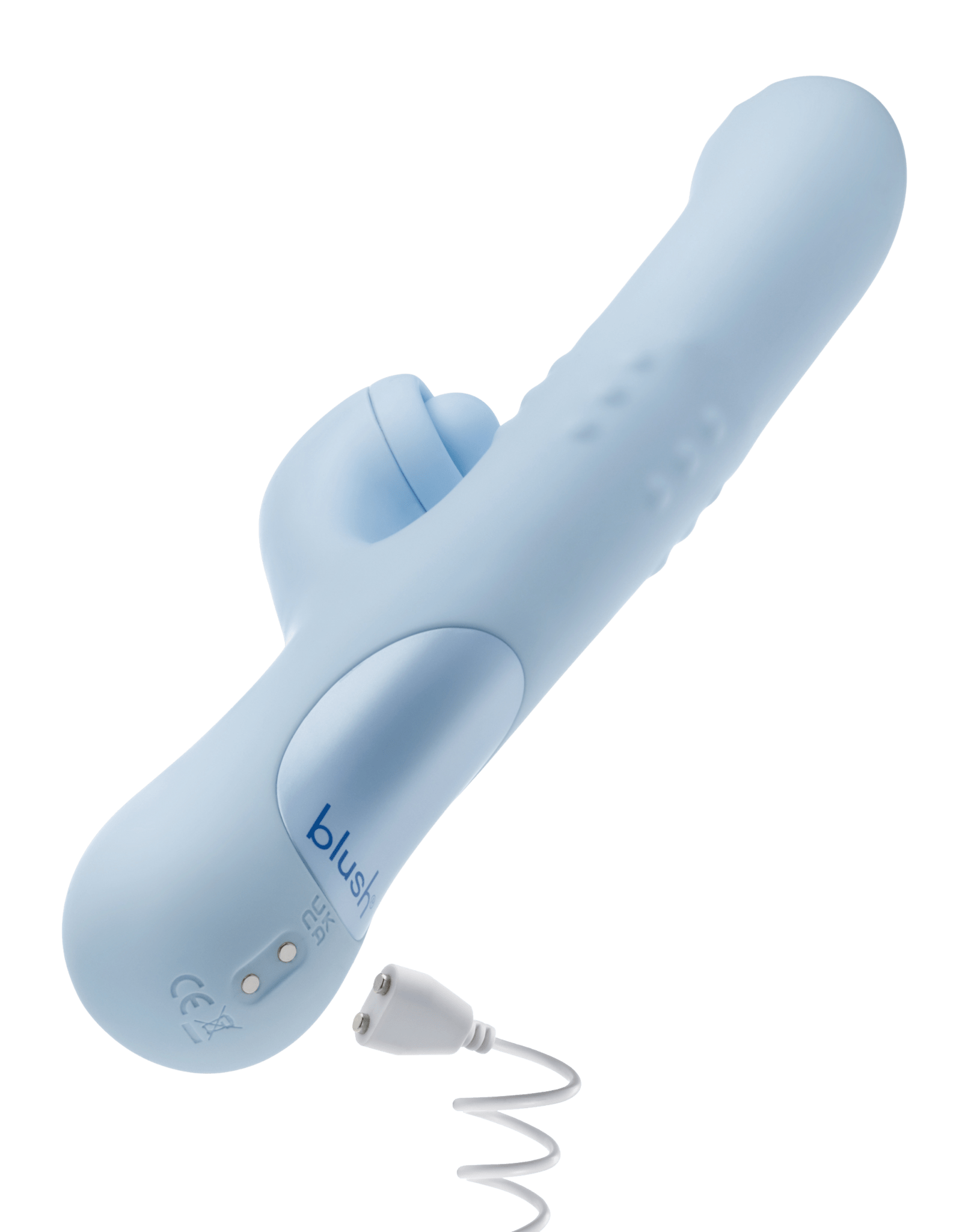 Blush Devin Blue With Moving Beads, Come Hither Motion And Thumping - Loveangels