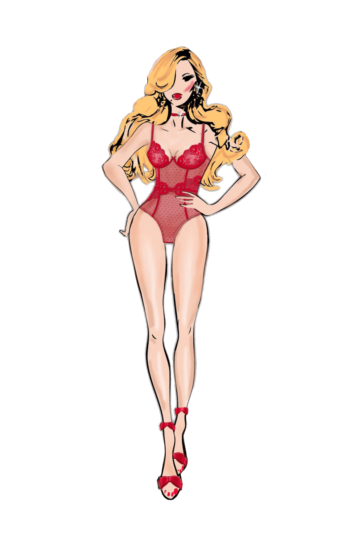 Bombshell Boudoir Peek A Boo Teddy - Loveangels