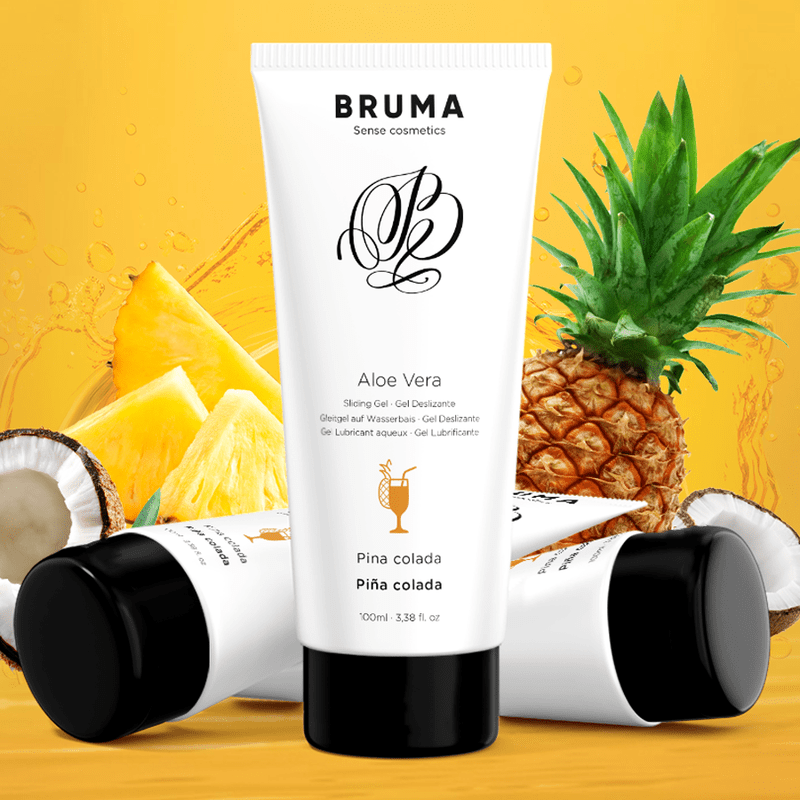 Bruma Glide Gel Pina Colada Flavour With Aloe Vera 100 ML - Loveangels