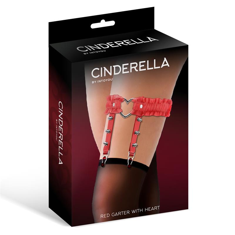 Cinderella Garter With Heart And Ruffles - Loveangels