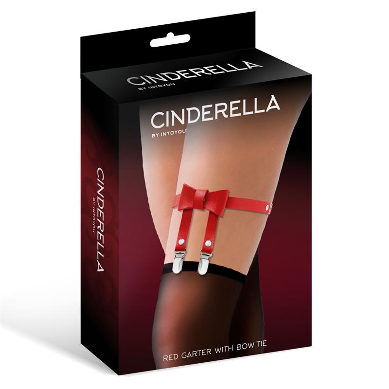 Cinderella Red Garter With Bow - Loveangels