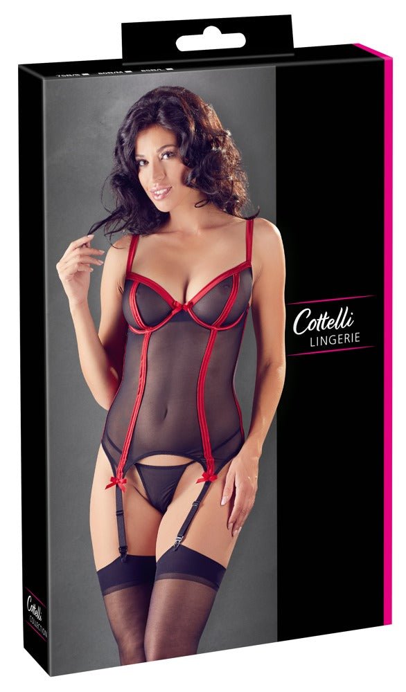 Cottelli Basque Corset Set - Loveangels