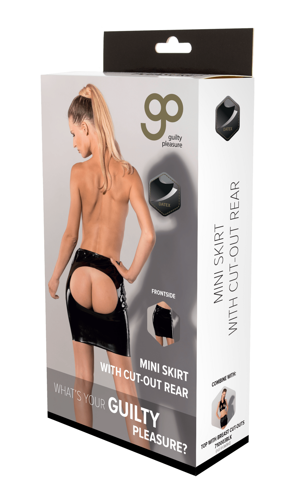 Datex Mini Skirt With Cut Out Rear - Loveangels