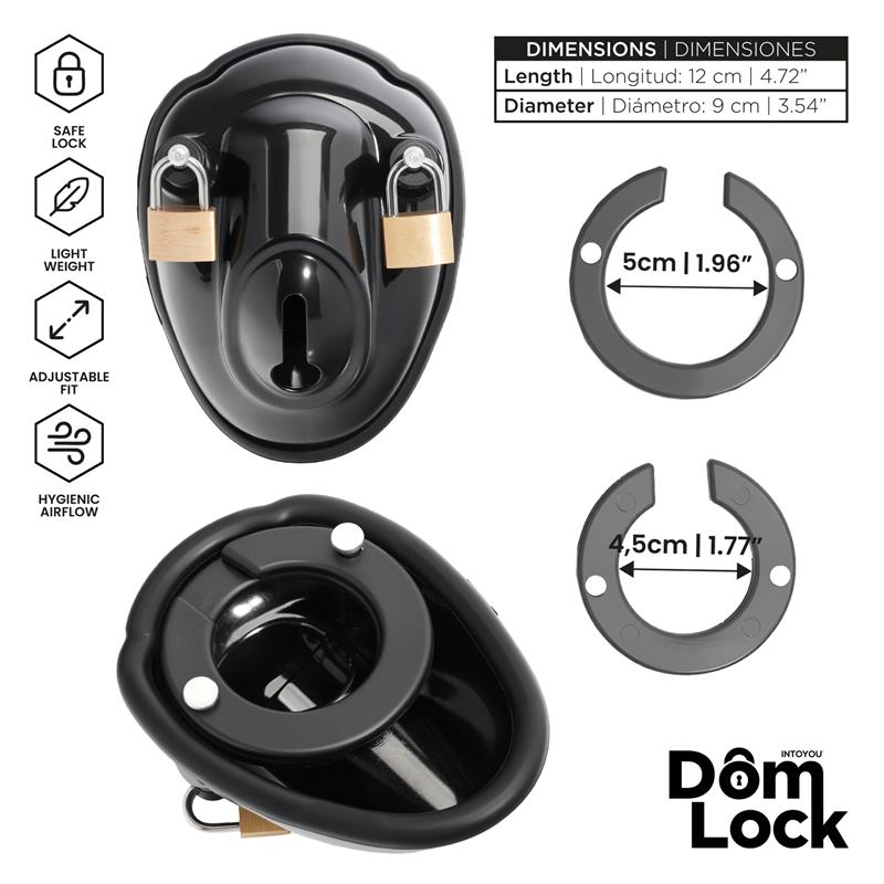 Dom Lock Inmate Chastity Cage - Loveangels