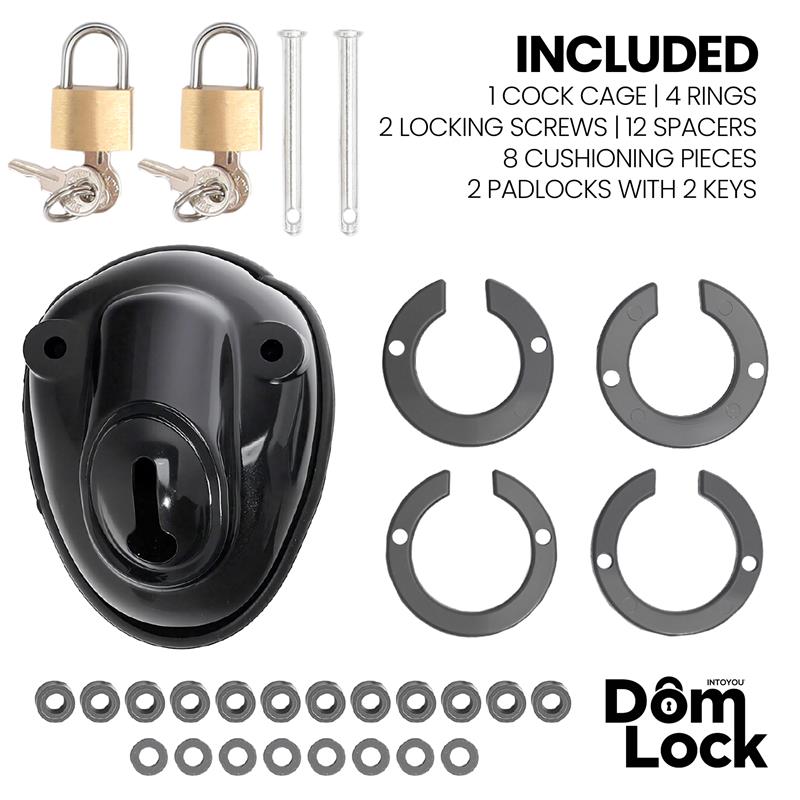 Dom Lock Inmate Chastity Cage - Loveangels