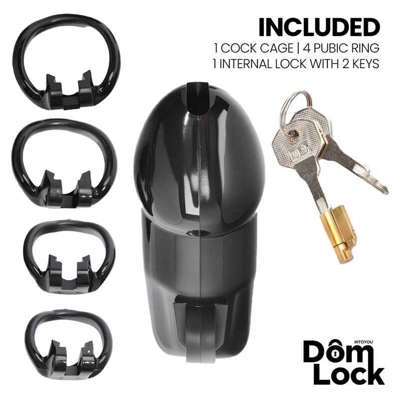 Domlock Guard Chastity Cage with Internal Lock Size M - Loveangels