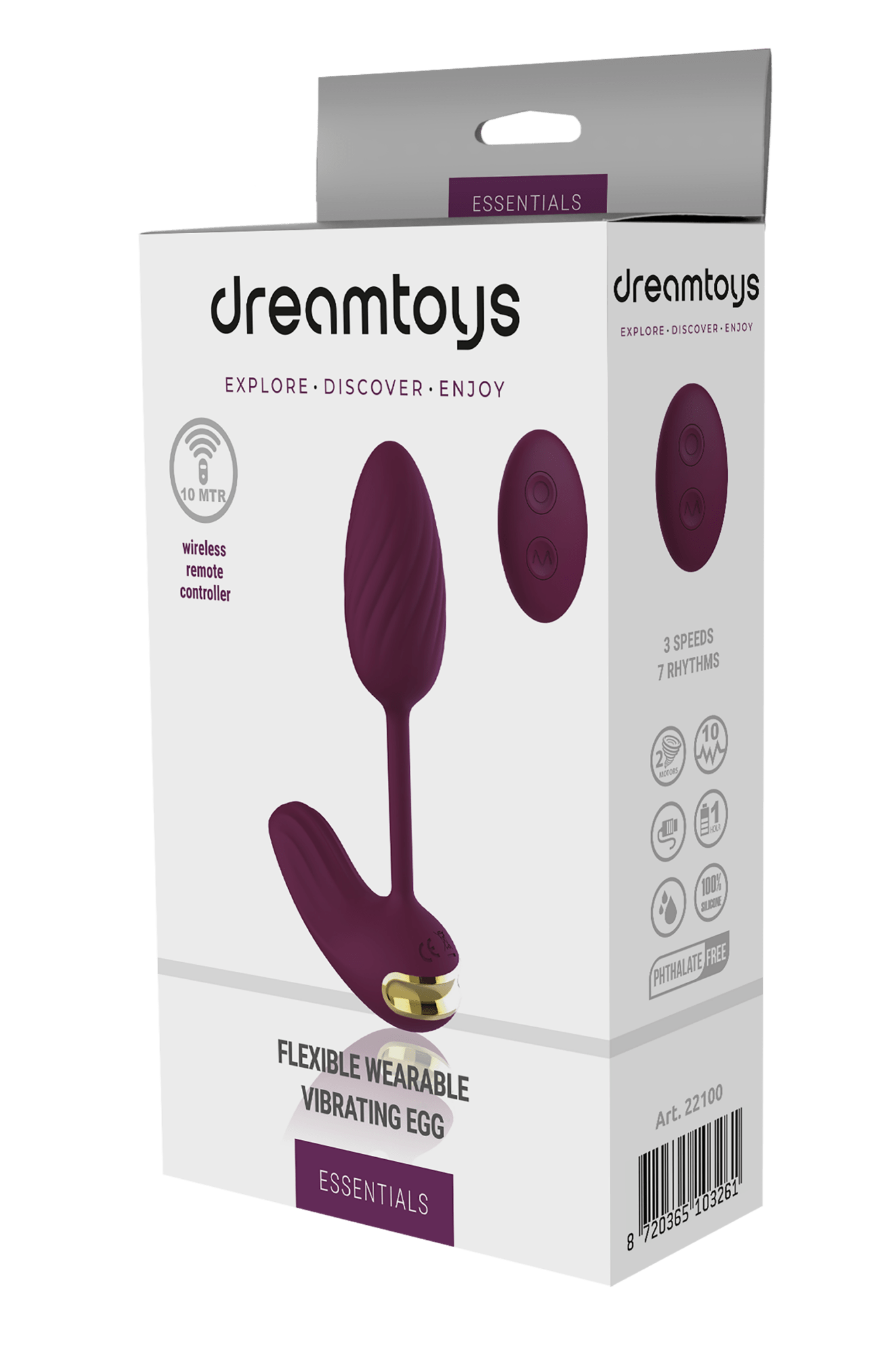 Dream Toys Essentials Flexible Wearable Vibrating Egg - Loveangels