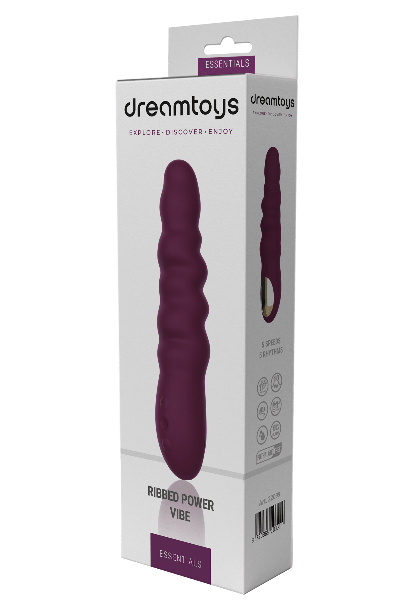 Dreamtoys Essentials Ribbed Power Vibe - Loveangels